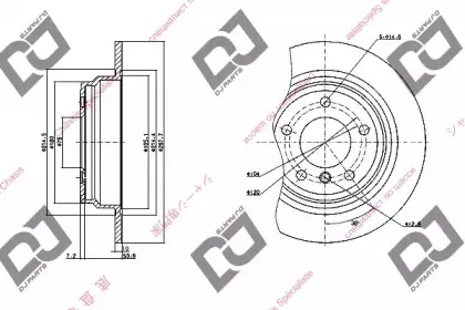 Тормозной диск DJ PARTS купить